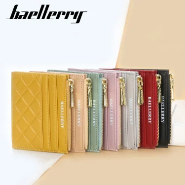 New Mini Women Wallets Card Wallets Slim Zipper PU Leather Top Quality Fashion Female Purse Card Holder Wallet 1