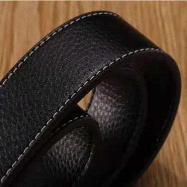 3.7cm Luxury Replace Strap Durable Trouser Jeans Belt Decor Waistband No Buckle Belt Leather Belt Strap Genuine Leather 2