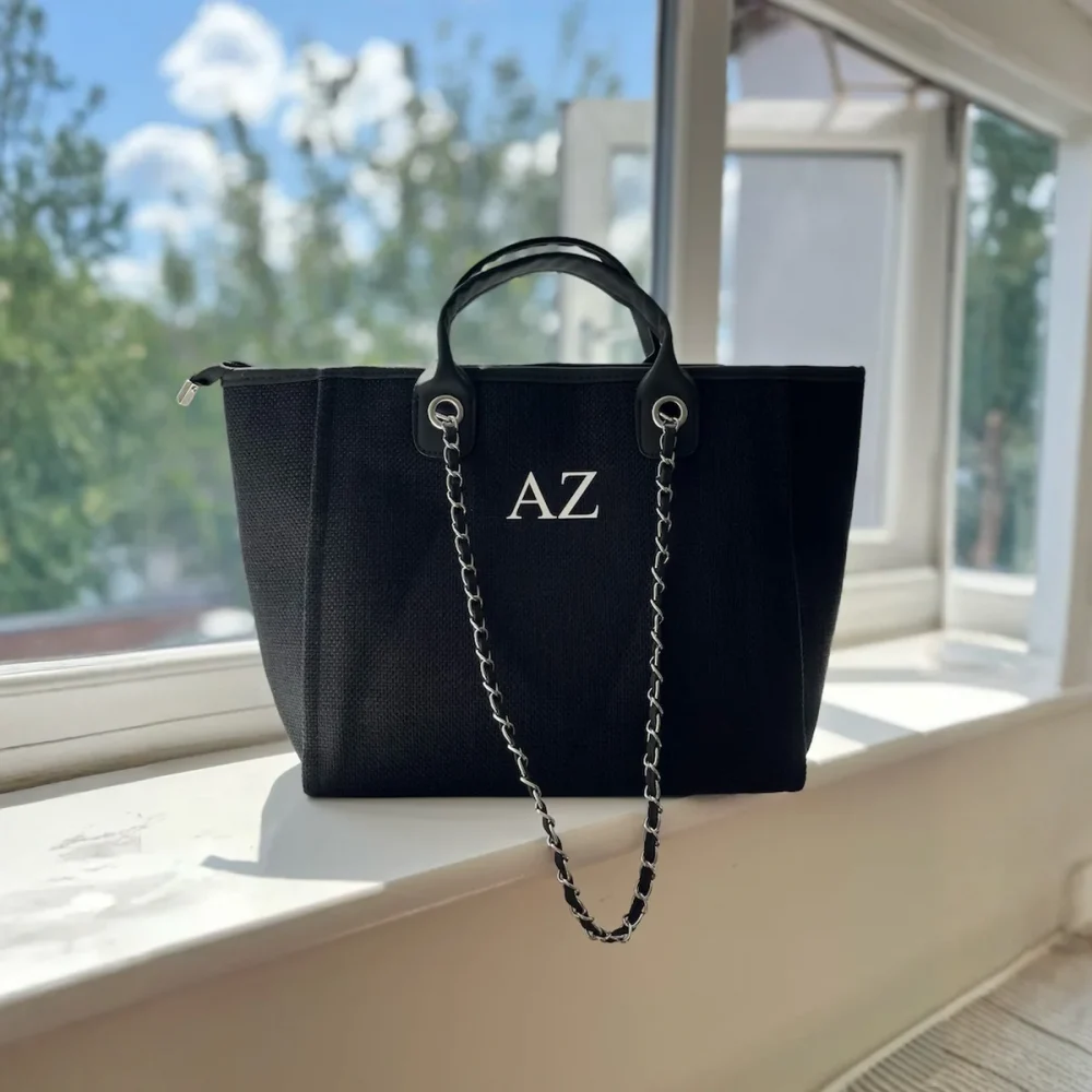 Personalized Teacher Tote Bag Custom Name Gift for Women School Classroom Appreciation Present Teacher Day Gift Fashion Handbag 6