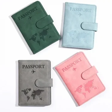 2025 New Custom Name Logo Travel Unisex Wallet Men Women ID Card Casual Slim PurseTravel Accessories Customizable Passport Cover 3