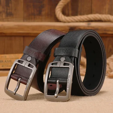 Men Genuine Leather Belts Cowskin Classic Designers Belts for Men Vintage Westernboy Leisure Casual Jeans Strap HQ223 2