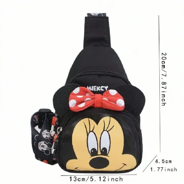 Disney 2025 New Fashion Mickey Cartoon Single Shoulder Crossbody Bag for Boys and Girls Cute Girls Coin Crossbody Bag 6
