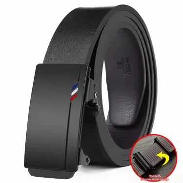 Fashion Business Men's Belt Genuine Luxury Brand Belt Automatic Buckle Belt PU Leather Soft Belt With Cargo Pants Jeans Belt 1