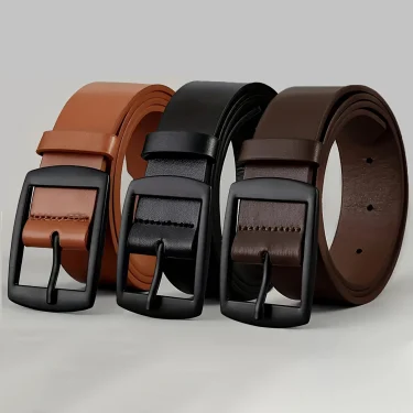 Fashion Luxury Belt for Men PU Leather Belt Metal Pin Buckle High Quality Brand Designer Waist Strap Belt For Jeans Women's Belt 1