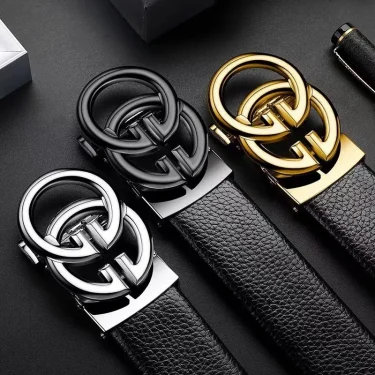 Men's high quality belt luxury belt, black men's automatic buckle jeans men's belt suit belt 1