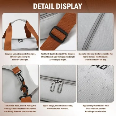 Fashion Travel Bags For Women Large Capacity Men's Sports bag Waterproof Weekend Sac Voyage Female Messenger Bag Dry And Wet 5