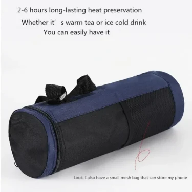 Water Bottle Cooler Bag Universal Water Bottle Pouch High Capacity Insulated Cooler Bag Outdoor Traveling Camping Hiking 2