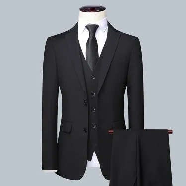 Tuxedo Suits for Men High-quality Slim Jackets Man Clothing Sale 3 Pieces Blazer Vest and Pants Set Men's Suit for Wedding 4