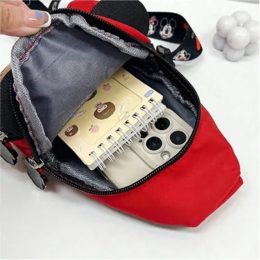 Disney 2025 New Fashion Mickey Cartoon Single Shoulder Crossbody Bag for Boys and Girls Cute Girls Coin Crossbody Bag 5