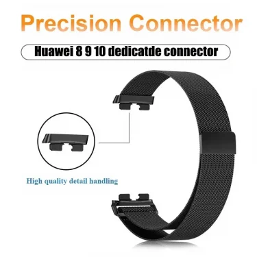 Milanese Magnetic Loop Strap for Huawei Band 10 Stainless Steel Comfortable Wristband Belt Huawei Band 9 8 Bracelet Accessories 4
