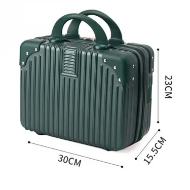 14 inch Mini Travel Suitcase Cosmetic Box Hand Luggage Organizer Makeup Case Small Password Box Boarding Case 6