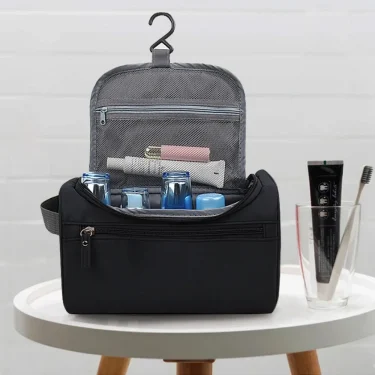 Hanging Travel Toiletry Bag for Men Women Toiletry Bag Hanging Hook Waterproof Shaving Bag Makeup Bag Travel Organizer Bathroom 5