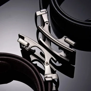 Fashionable and Versatile True Belt for Young Men, Casual Cowhide Belt, Simple Belt, Youth Business Trend 4
