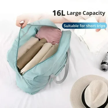 2 Pack Foldable Travel Duffel Bag for Airlines Carry on Bag Weekender Overnight Hospital Tote Bag Gym Duffel Bag Women Men 3