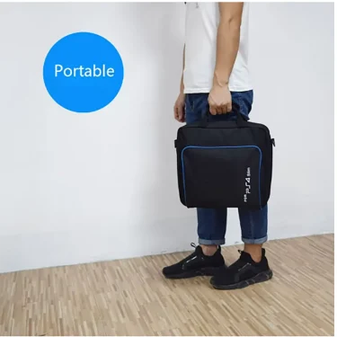 Suitable for Sony PS4 console storage bag, PS4 shoulder tote bag, PlayStation game console accessory bag 3