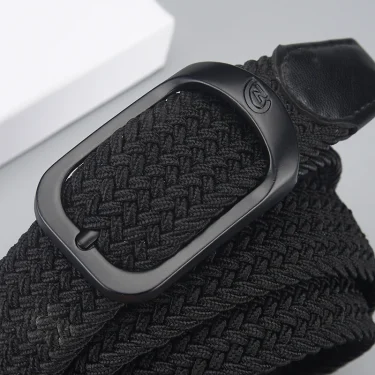 Men's Belt Casual Woven Elastic Belt Outdoor Sports Women's Belt Climbing Work Belt Jeans Suit Pants Men's And Women's Universal 3