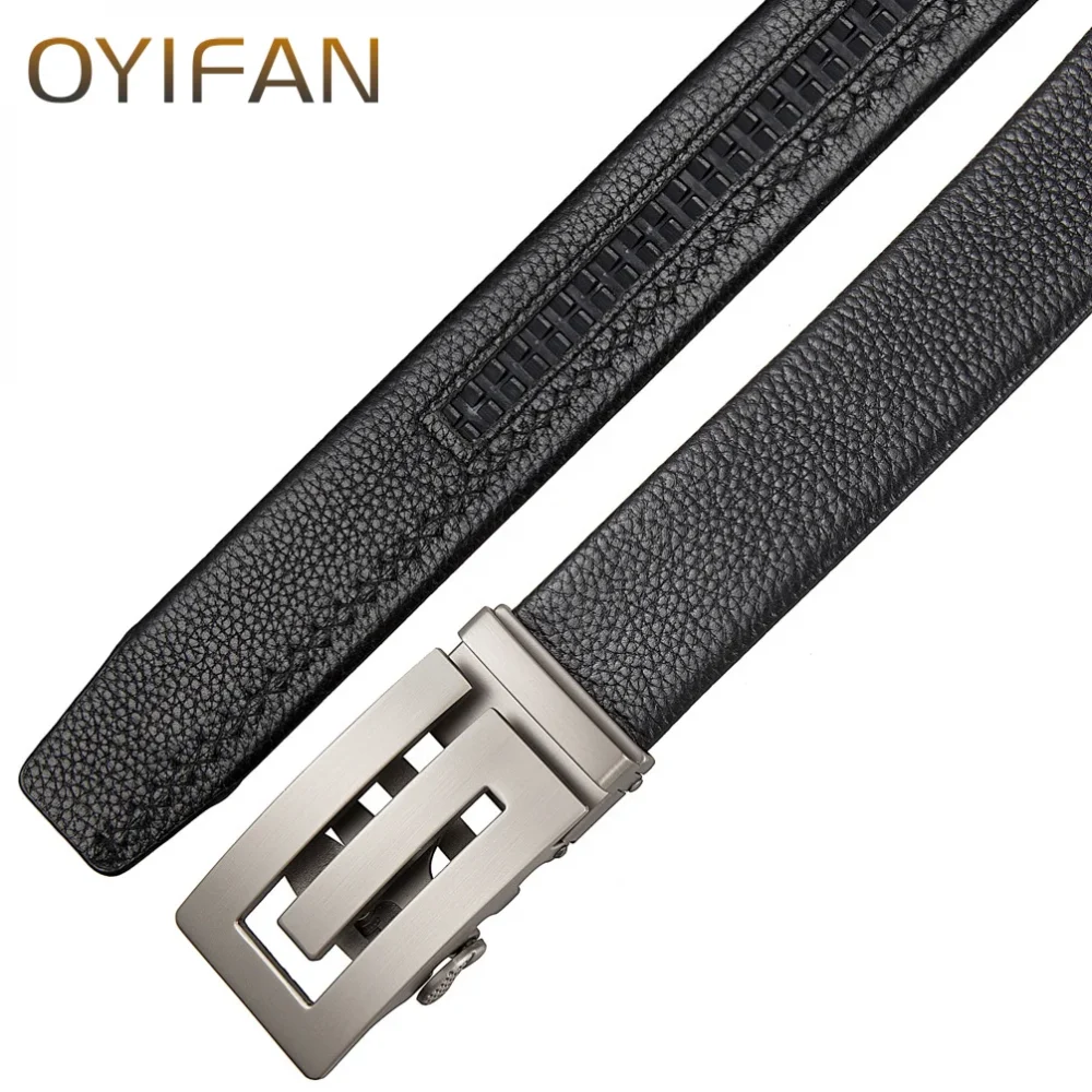 Men's Leather Belt Fashion Automatic Buckle Belt for Popular Business High Quality Male Belt 3