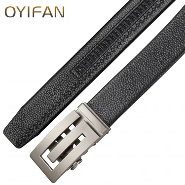 Men's Leather Belt Fashion Automatic Buckle Belt for Popular Business High Quality Male Belt 3