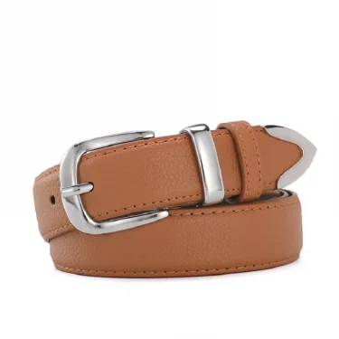 New Women Leather Belts High Quality Fashion Best Matching Dress Jeans Belts for Lady Women's Dress Luxury Designer Brand LB2146 4
