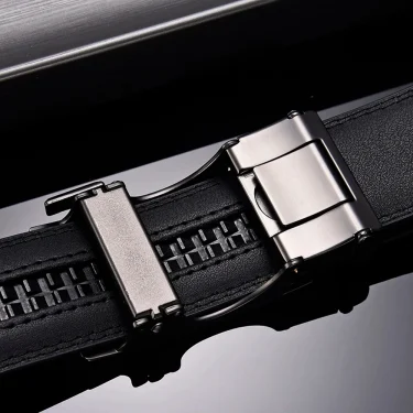 Fashionable and Versatile True Belt for Young Men, Casual Cowhide Belt, Simple Belt, Youth Business Trend 5