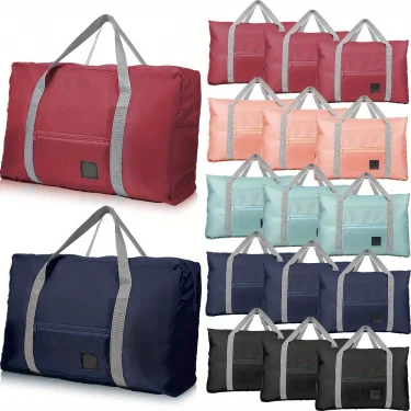 Foldable Travel Duffel Bag for Airlines Carry on Bag for Women and Girls Lightweight Large Capacity Sports Weekend Trip Overnigh 1
