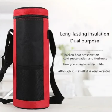 Water Bottle Cooler Bag Universal Water Bottle Pouch High Capacity Insulated Cooler Bag Outdoor Traveling Camping Hiking 1