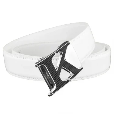 Casual K letter Automatic Buckle Designer Belts High Quality Men Luxury Brand Waistband Genuine Leather Ceinture Homme 6