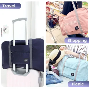 Foldable Travel Duffel Bag for Airlines Carry on Bag for Women and Girls Lightweight Large Capacity Sports Weekend Trip Overnigh 3