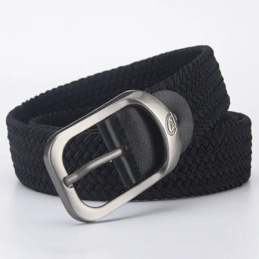 Men's Belt Casual Woven Elastic Belt Outdoor Sports Women's Belt Climbing Work Belt Jeans Suit Pants Men's And Women's Universal 6