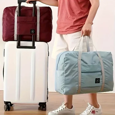 Foldable Travel Duffel Bag for Airlines Carry on Bag for Women and Girls Lightweight Large Capacity Sports Weekend Trip Overnigh 2