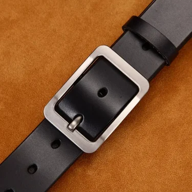 Belt men's retro needle buckle belt, business casual trendy new men's versatile cowhide pants belt, young people's pants belt 4