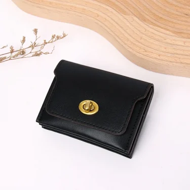 New Women Wallets Fashion Short Hasp Pu Leather Purses For Women Portable Multifunctional Money Bag Small Coin Card Holders 4