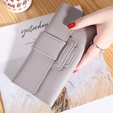 Women Wallet Cardholder Coin Purses Clutch Phone Credit Card Holder Ladies Luxury Large Capacity Leather Bag with Zipper 3