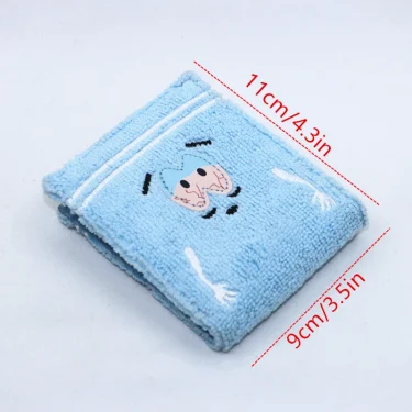 Cute Towel cloth embroidered anime fashion wallet, designer personalized ID card holder 4
