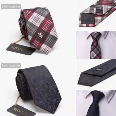 Men ties necktie Men's vestidos business wedding tie Male Dress legame gift gravata England Stripes JACQUARD WOVEN 6cm 5