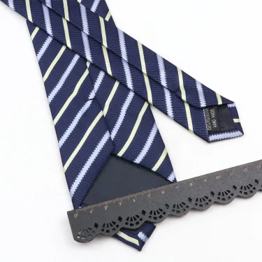New Men's Tie Classic Red Blue Black Solid Color Stripe 7cm Jacquard Necktie Daily Wear Business Formal Wedding Tie Gift For Men 3