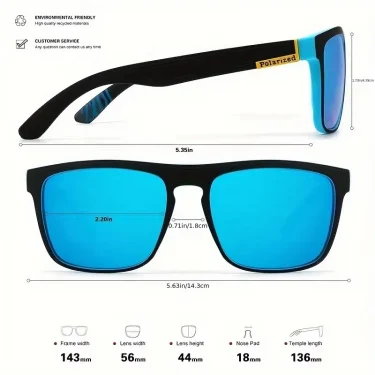 Fashion Vintage Square Polarized Sunglasses Men Women Driving Fishing Luxury Brand Designer Sun Glasses Driver's Eyewear UV400 5