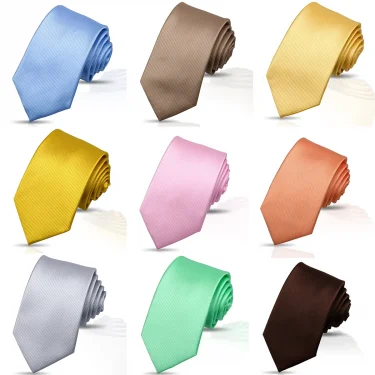 Green Tie For Man Business Stripe Necktie Solid Color High Quality Daily Wear Neck Ties Men Suit Accessories Slim Skinny Gravata 4