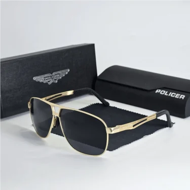 Luxury brands Policer Sunglasses for Men Polarized Sun Glasses Travel Eyewears Classic Pilot Goggle with UV 400 Protection 3