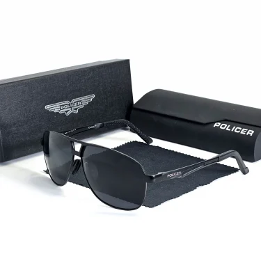 Luxury brands Policer Sunglasses for Men Polarized Sun Glasses Travel Eyewears Classic Pilot Goggle with UV 400 Protection 2