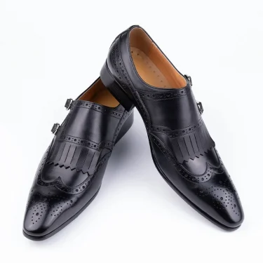 Luxury Men Formal Casual Shoes Party Business Office Suits Zapatos De Vestir Hombre Monk Strap Comfortable Casual Loafer Shoe 4