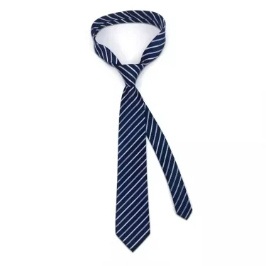NEW 8cm Tie for Man Tie Luxury Striped Stripes Blue Navy Business Neck Tie Suit Cravat Wedding Party Necktie Men Gift 5