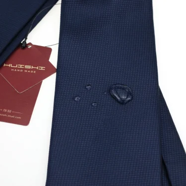 HUISHI 8CM Men's Solid Dark Blue Color Neck Tie 6cm Waterproof Jacquard Necktie Daily Wear Cravat Wedding Party For Men 2