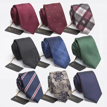 Men ties necktie Men's vestidos business wedding tie Male Dress legame gift gravata England Stripes JACQUARD WOVEN 6cm 6