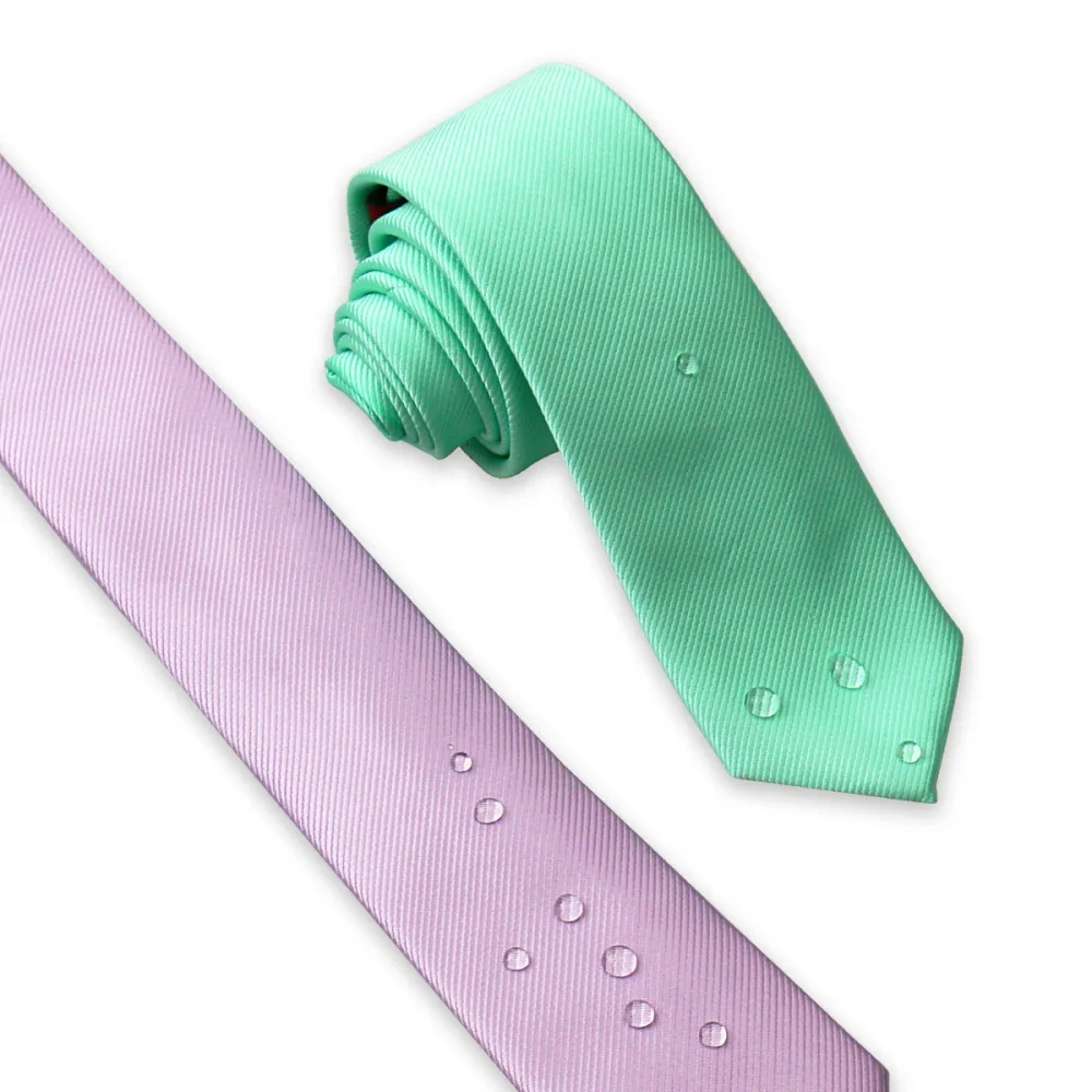 Novelty Luxury Elegant 6cm Neck ties Solid Color Waterproof Tie Bussiness Wedding Party Gifts For Men Classic Suit Accessories 3