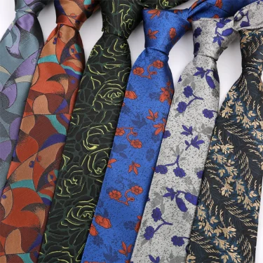 New Floral Ties For Men Women Fashion 8 cm Width Groom Neck Tie Man Flower Necktie For Wedding Business Gravata 1