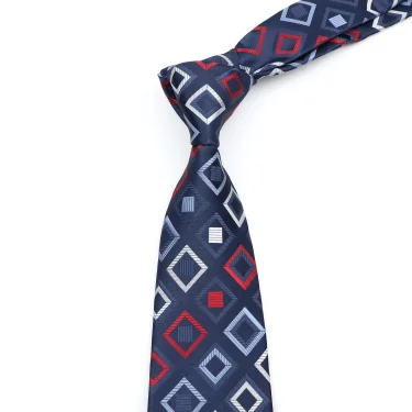 New Men's Classic Luxury Tie 8cm Striped Paisley Plaid All-Match Jacquard Necktie For Business Wedding Prom Daily Wear Accessory 5