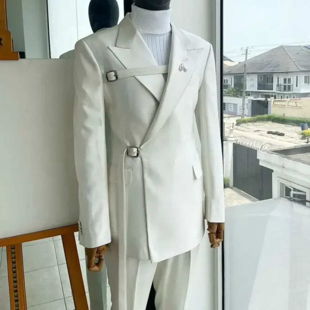New In Suits & Blazers Wedding Dresses Groom Suit For Men Costume Homme Fashion Formal Tuxedo Clothing Elegant Man Suit 1