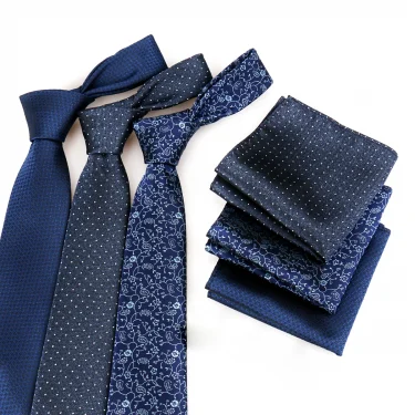 Luxury Tie Set For Men Wedding Gift Box Business Party Fashion Men Tie Set Paisley Handchief Cufflink Tie-Clip Suit Gift For Man 2