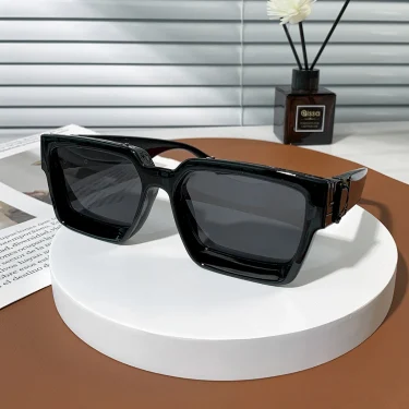 Ruiao Retro Black Millionaire Shades Luxury Sunglasses 2025 For Men Designer Famous Brand Square Sun Glasses Man Women Sunglass 4